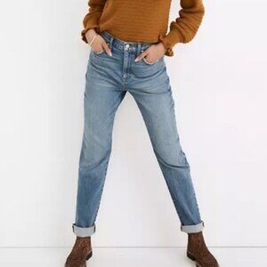 MADEWELL denim the high rise slim boyjean Boyfriend fit distressed jeans size 25